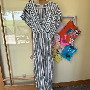 American Eagle Outfitters Monochrome Striped Top